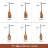 Wooden Spoons For Cooking, 6 Pieces Natural Acacia Wooden Cooking Utensils or Non-Stick Wooden Kitchen Utensil Set for Kitchen Essentials