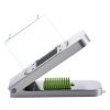 Vegetable Chopper, Food Veggie Cutter with 3 Stainless Steel Blades, Onion Slicer with Container